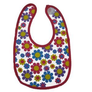 Daisy Flower Print 1960s Vintage Vibes - Baby Bib